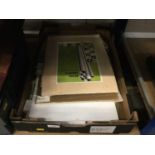 Box of postcards and ephemera