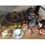 Group of Oriental ceramics to include Japanese Imari chargers