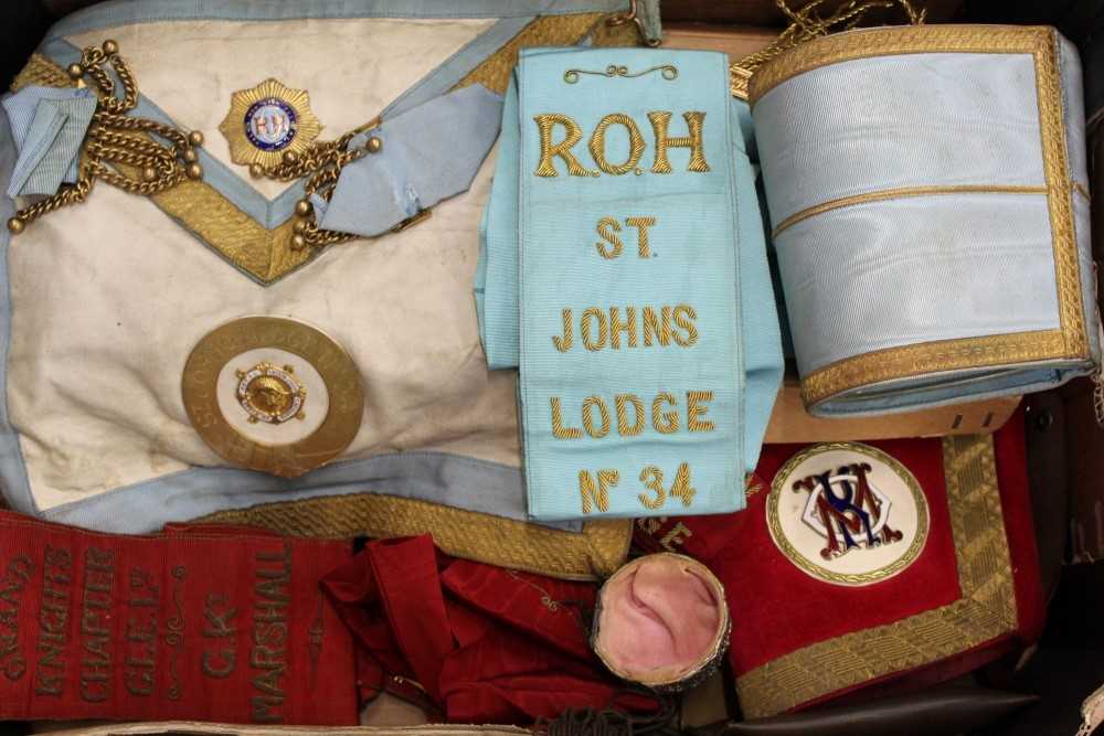 Good collection of mid-20th century Masonic regalia, relating to Paul Roberts - Image 2 of 3