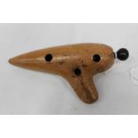 Unusual French pottery Ocarina whistle stamped Fabricant E.Mezzetti Paris