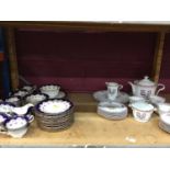 Service of Doulton tablewares together with Limoges part tea set