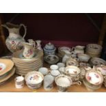 Collection of ceramics including Wedgwood style tobacco jar and