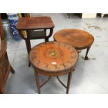Edwardian painted satinwood circular tables