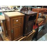 Two Edwardian pot cupboards