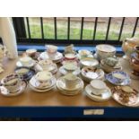 19th century and later teawares, including Spode, Crown Derby, etc