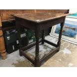 18th / 19th century oak side table