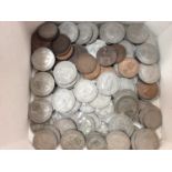 Box of assorted coinage
