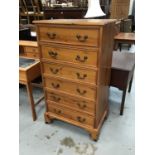 Pine chest of six drawers