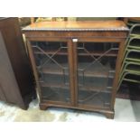 1920s mahogany dwarf bookcase