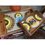 2 butterfly wing trays