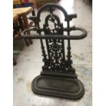 Victorian cast iron stick stand