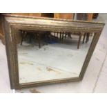 Antique silvered picture frame now as a mirror
