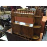 Edwardian mahogany hanging shelves