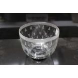 Art Deco etched glass vase by Daum Nancy, France