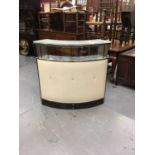 1960's Crescent Shaped Free standing drinks bar