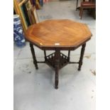 Edwardian octagonal occasional table