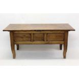 19th century French elm kitchen table