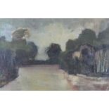 Jack Cross oil on canvas - landscape, signed