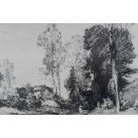 *Leonard Russell Squirrell 1893-1979 - Pencil signed etching The Picnic
