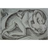 *Gertrude Hermes R.A. (1901-1983) signed engraving - Lovers, from the limited edition folio 'The Gar