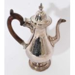 George III Sheffield plated coffee pot