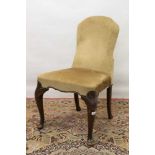 George I style upholstered side chair