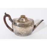 George III silver teapot