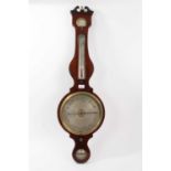 19th century banjo-shaped Barometer by Gudgeon, Bury St Edmunds