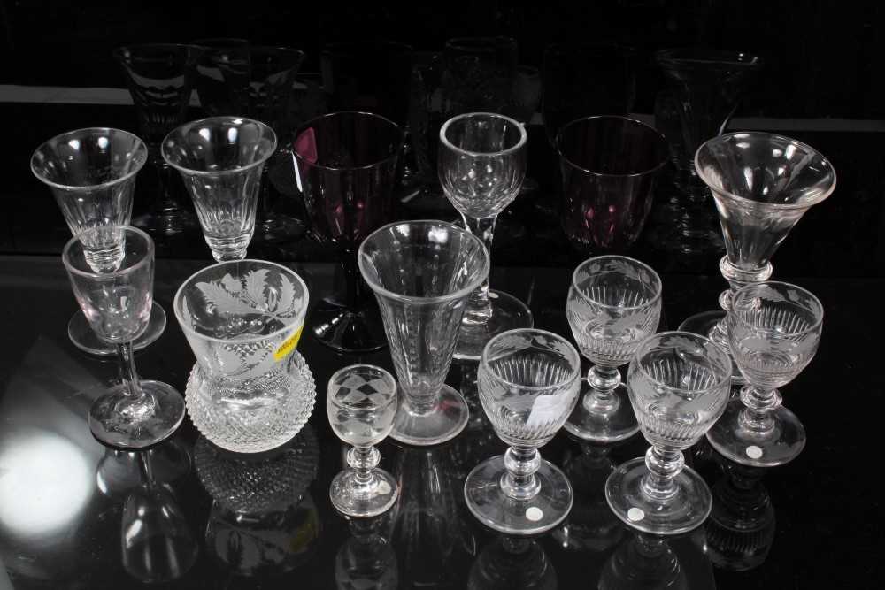 Group of 18th and 19th century glassware