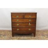 Regency mahogany chest of drawers