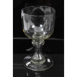 Large 19th glass rummer