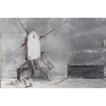 Robert G. D. Alexander pen, ink and wash - The Old Windmill, Walton On The Naze, signed and titled,