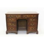 George III mahogany desk
