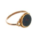 19th century gold ring with intaglio engraved 'Mary'
