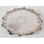 George III silver salver London 1765