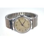 1950s Longines stainless steel wristwatch