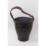 18th / early 19th century leather fire basket