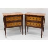 Good pair of late 19th / early 20th century French bedside commodes