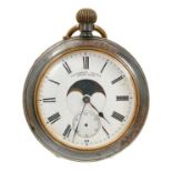 Late 19th century Swiss Calender Patent pocket watch