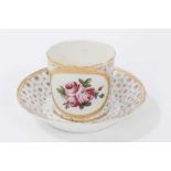 18th century Sevres cabinet cup and saucer