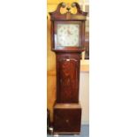 19th Century Oak 30 hour long case clock by John Wainwright of Nottingham, together with old invoice