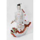 20th century Chinese porcelain figure of Guan yin