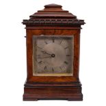 A fine Vulliamy library clock in rosewood case