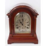 Early 20th century mahogany cased chiming bracket clock by Gustav Becker