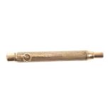 9ct gold retractable pencil by Sampson Mordan,