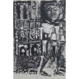 20th century print -Notre Dame, signed Provenance: Estate of Anthony Atkinson (1929-2004)