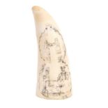 19th century scrimshaw whales tooth