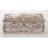 19th Century French Silver plated casket