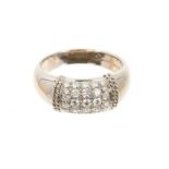 Picchiotti diamond and 18ct white gold ring with pavé set diamonds estimated to weigh approximately