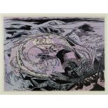 *Gertrude Hermes R.A., (1901-1983) signed limited edition linocut - 'Ringnet Fishers', 2nd edition o